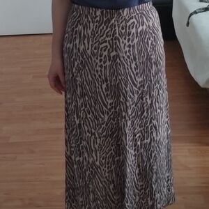 Wilfred Animal Print A-Line Skirt